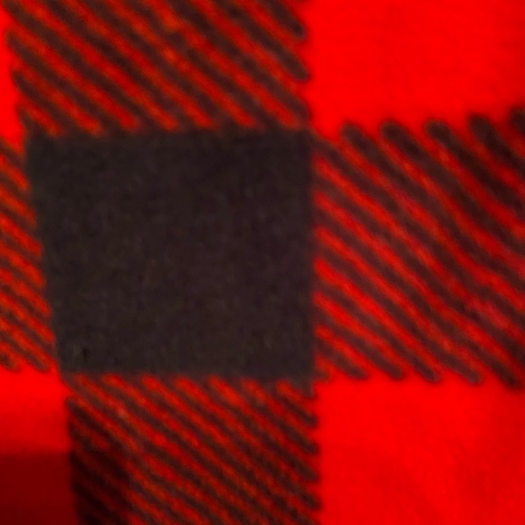 Carters Buffalo plaid sleeper with rain deer feet size 9M - Picture 3 of 4